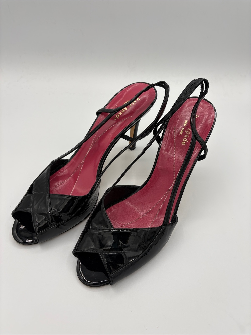 Kate Spade Black Slingback Heels